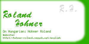 roland hohner business card